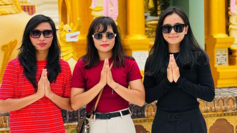 ঋতুপর্ণাদের প্যাগোডা পরিদর্শন ও রাষ্ট্রদূতের অভ্যর্থনা