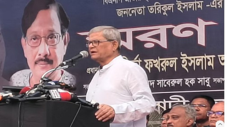 সংসদ নির্বাচনের আগে গণভোট হতে দেওয়া হবে না: হুসিয়ারী ফখরুলে